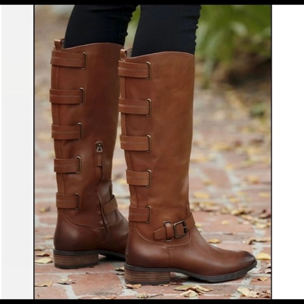 SOLE SOCIETY Leather Boots NWOB